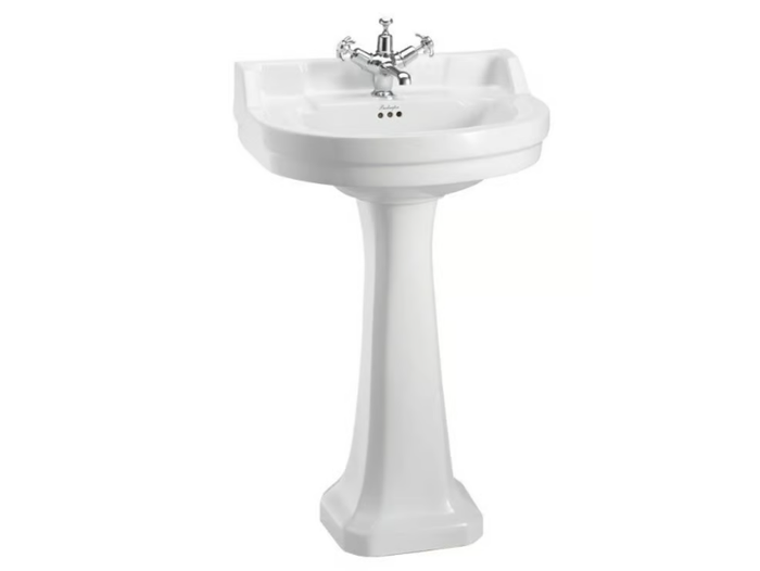 EDWARDIAN - Round pedestal Vitreous China washbasin _ bathroom brands